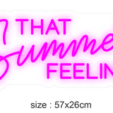 "THAT Summer FEELING" Led neonskylt.