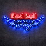 "Red Bull gives you wings" Led Neonskylt