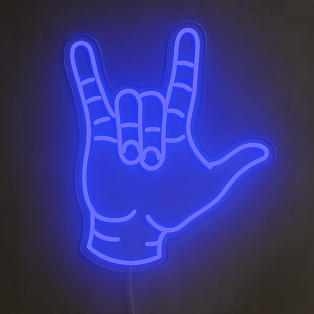 "Love Hand" Led Neonskylt.