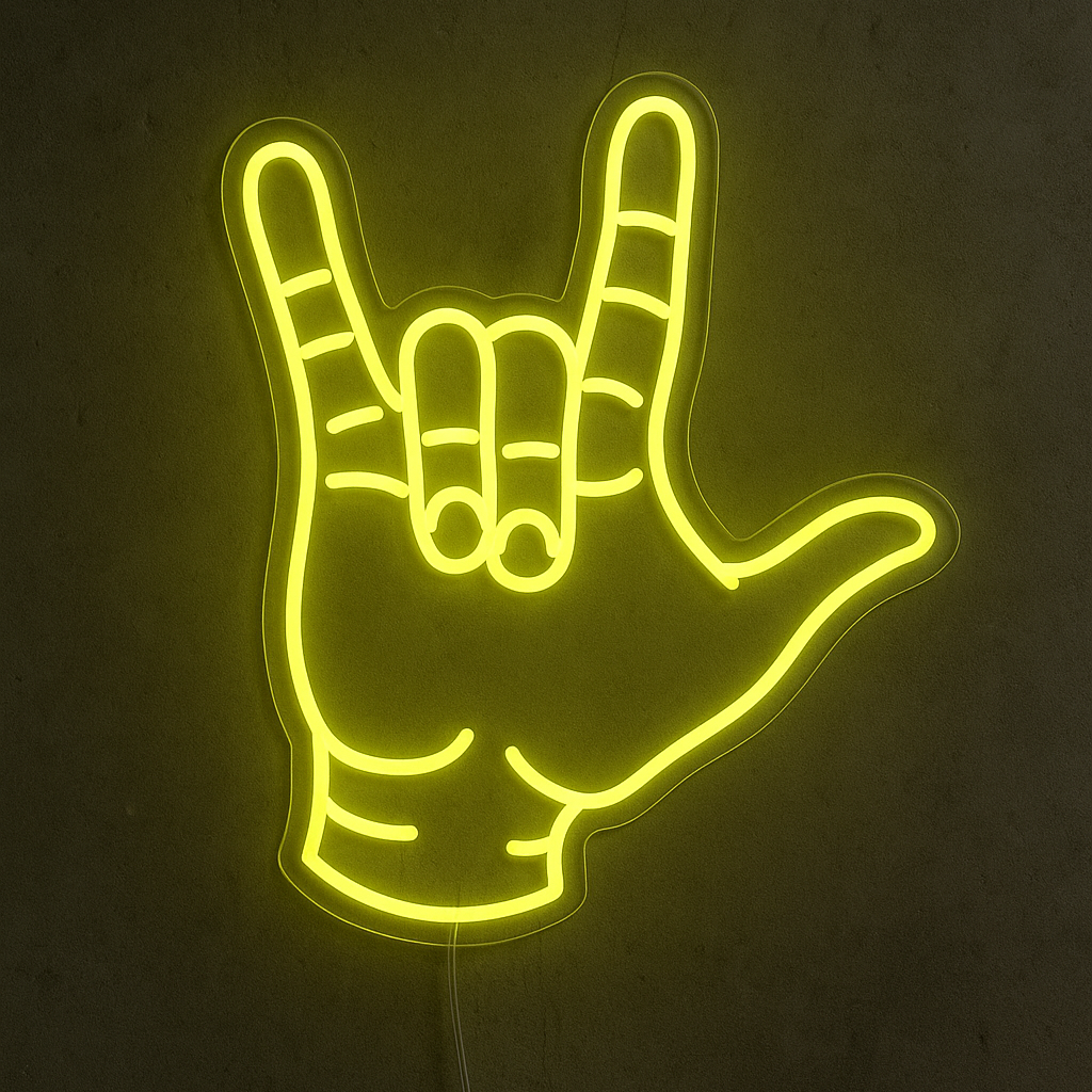 "Love Hand" Led Neonskylt.