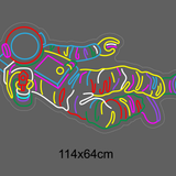 "Astronaut" Led neonskylt.