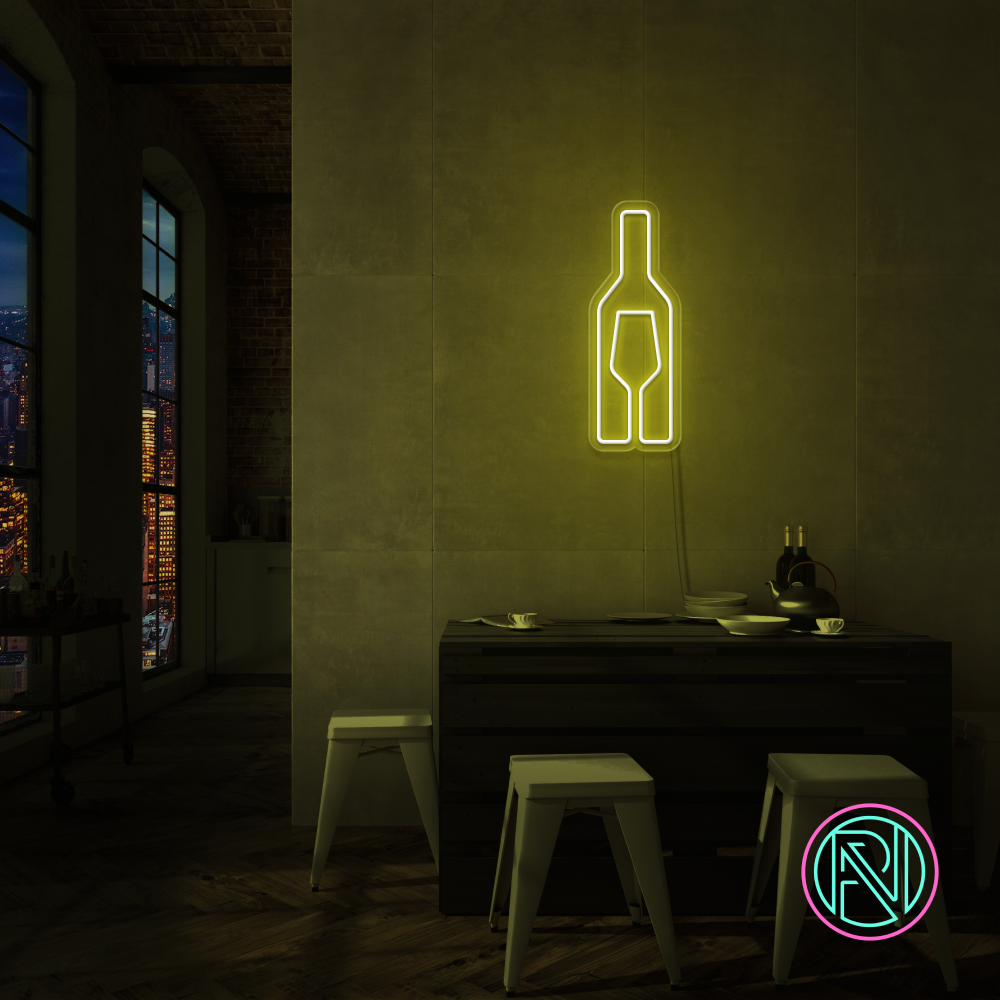"Vin" LED NEONSKYLT.