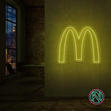 "M" Led neonskylt.