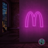 "M" Led neonskylt.