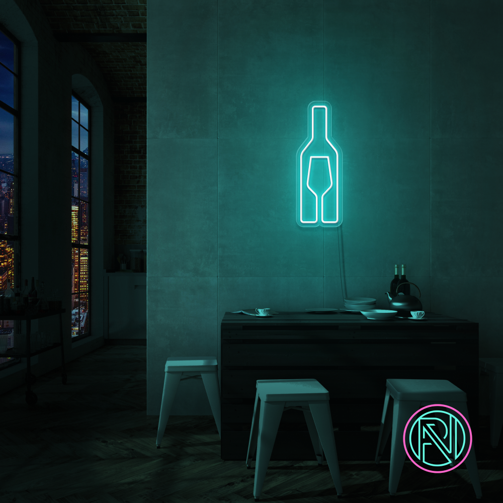 "Vin" Led neonskylt.