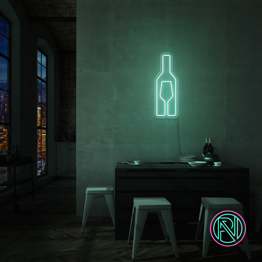 "Vin" Led neonskylt.