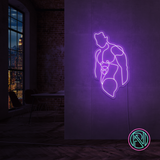 LED NEONSKYLT "Torso" Warm white 