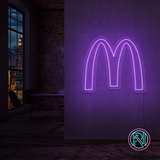 "M" Led neonskylt.