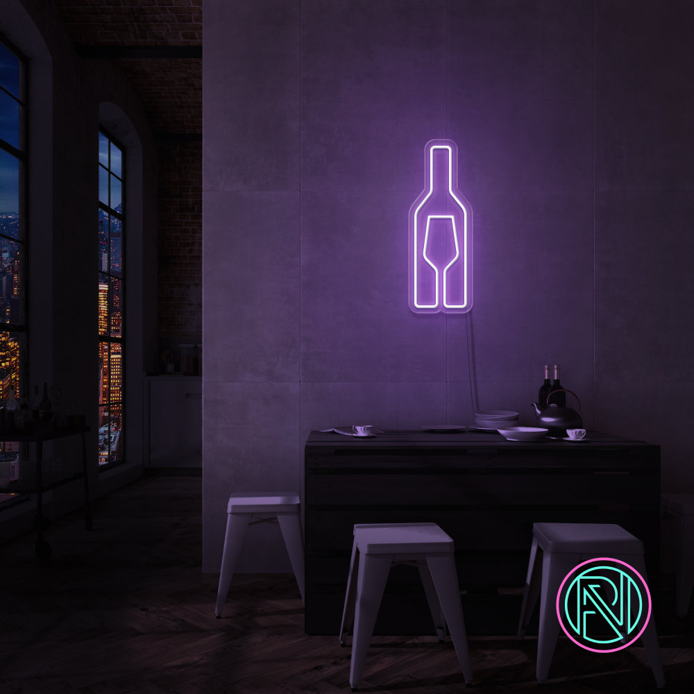 "Vin" LED NEONSKYLT.