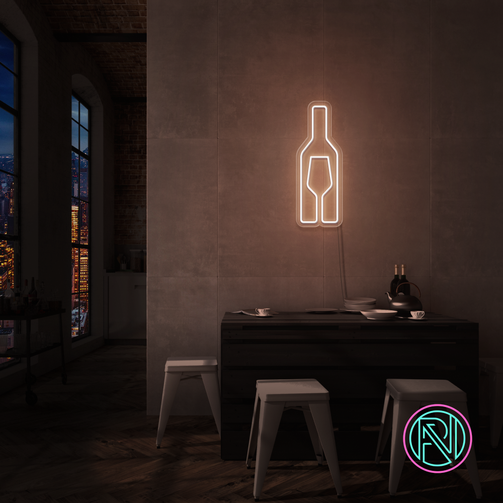 "Vin" LED NEONSKYLT.