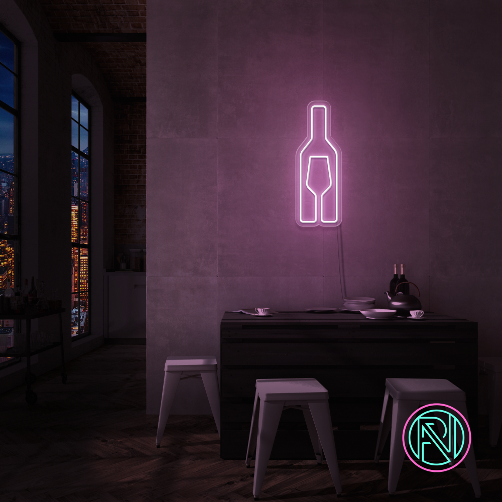"Vin" LED NEONSKYLT.