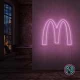 "M" Led neonskylt.