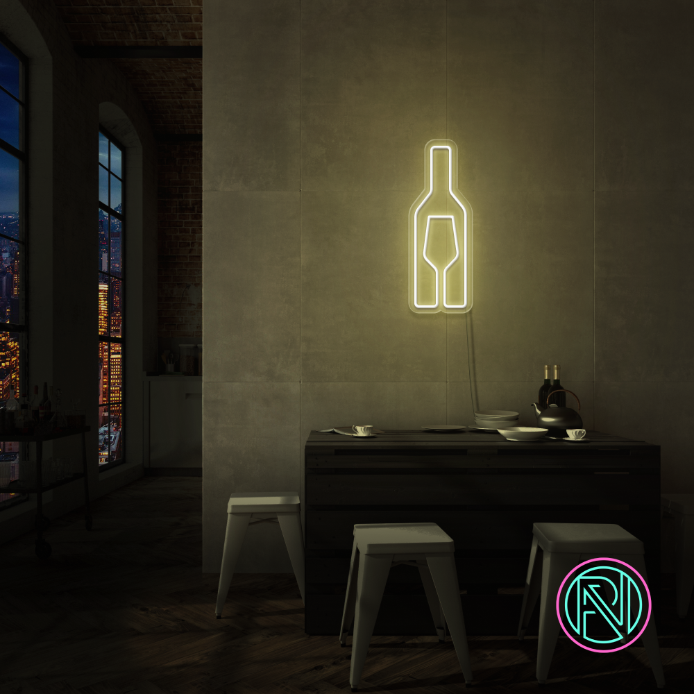"Vin" LED NEONSKYLT.