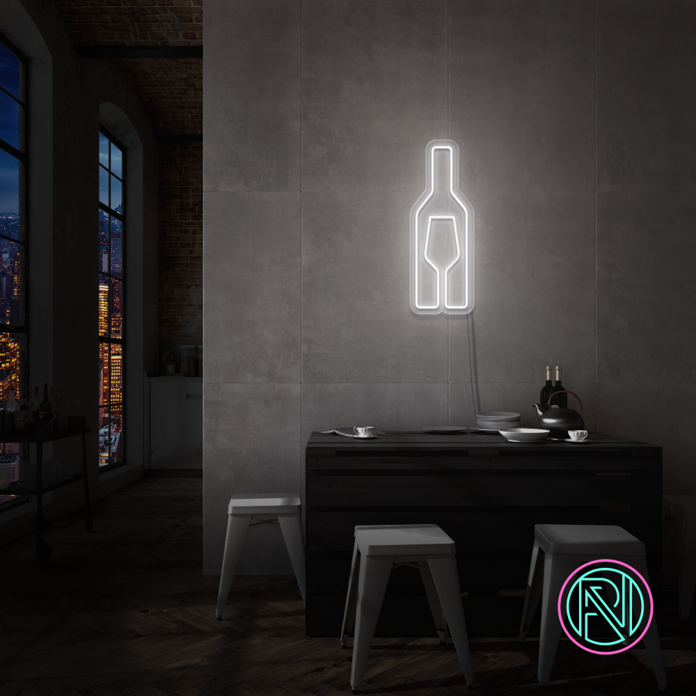 "Vin" LED NEONSKYLT.