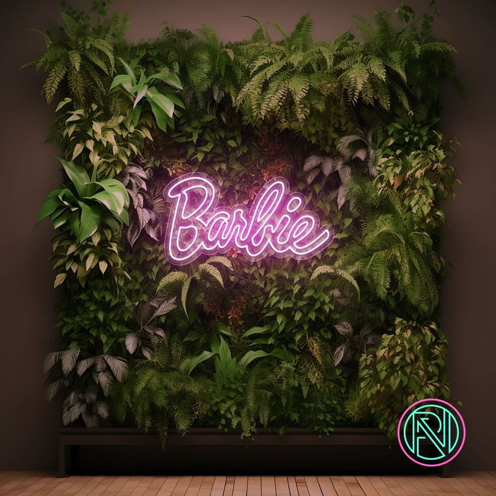 Gi rommet et moderne preg med vårt 'barbie' led neonskilt. Det er det perfekte valget for å legge til en leken og trendy atmosfære i enhver setting. Velg din favorittfarge og se hvordan dette elegante neonskiltet forvandler rommet ditt.