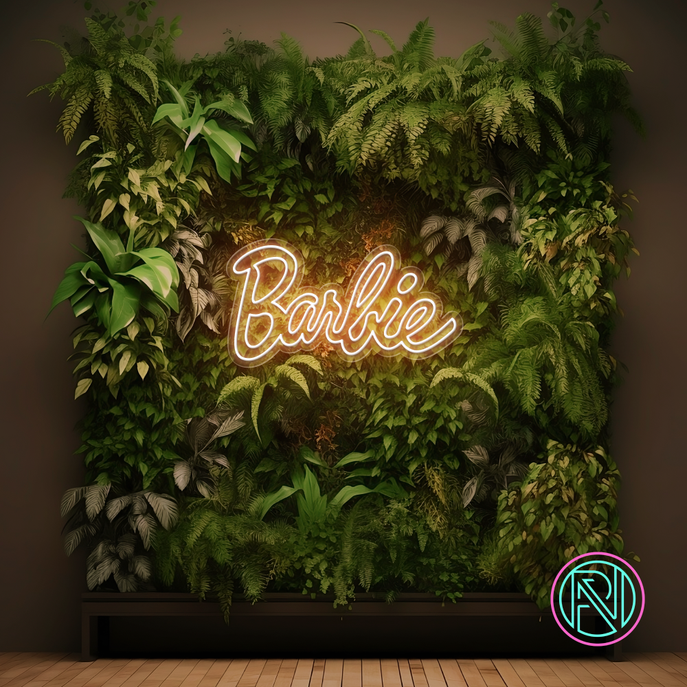 Gi rommet et moderne preg med vårt 'barbie' led neonskilt. Det er det perfekte valget for å legge til en leken og trendy atmosfære i enhver setting. Velg din favorittfarge og se hvordan dette elegante neonskiltet forvandler rommet ditt.