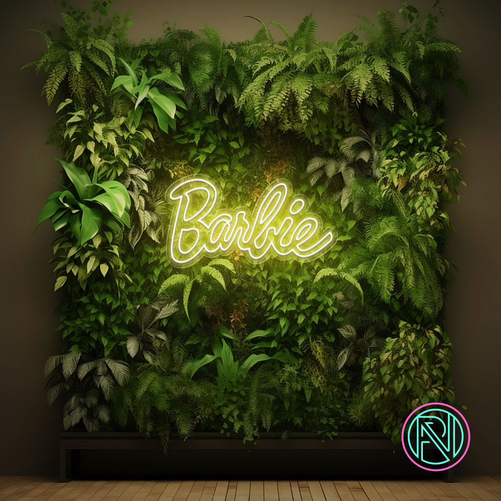 Gi rommet et moderne preg med vårt 'barbie' led neonskilt. Det er det perfekte valget for å legge til en leken og trendy atmosfære i enhver setting. Velg din favorittfarge og se hvordan dette elegante neonskiltet forvandler rommet ditt.