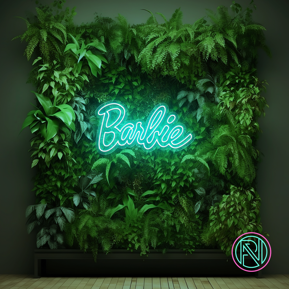 Gi rommet et moderne preg med vårt 'barbie' led neonskilt. Det er det perfekte valget for å legge til en leken og trendy atmosfære i enhver setting. Velg din favorittfarge og se hvordan dette elegante neonskiltet forvandler rommet ditt.
