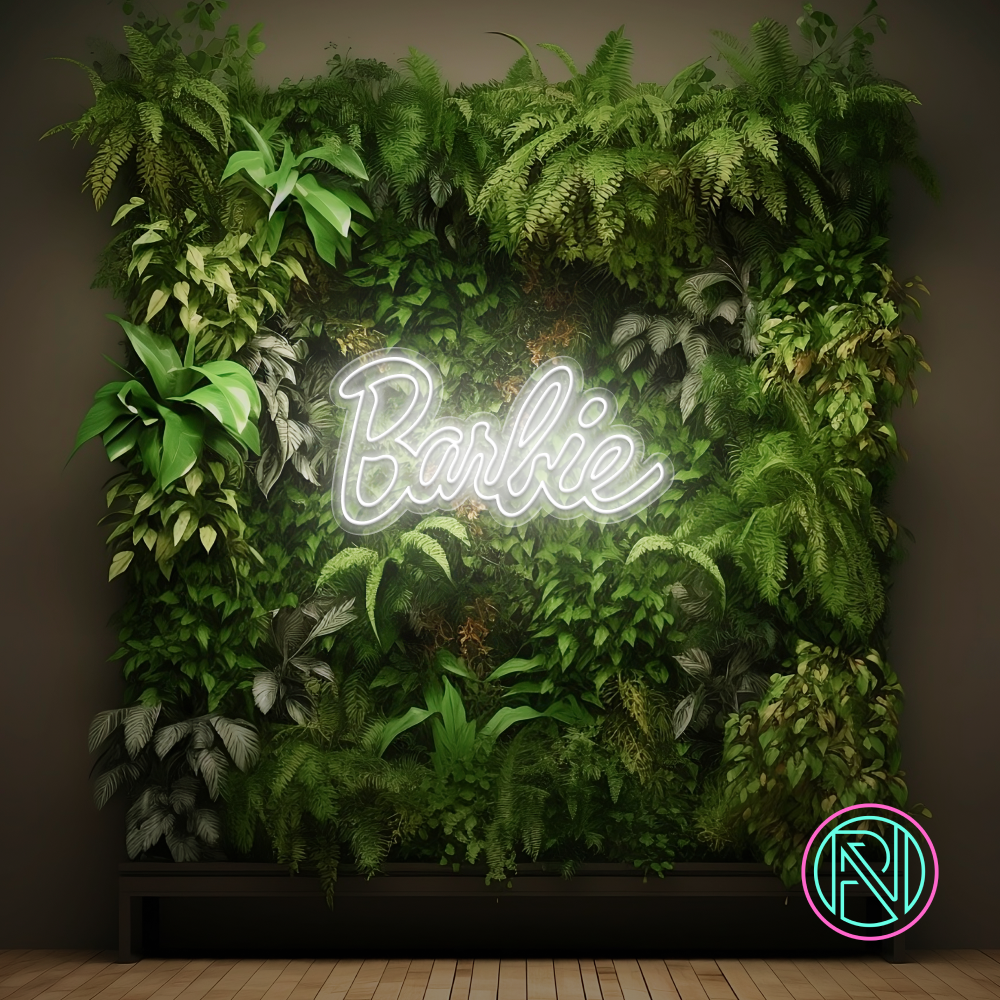 Gi rommet et moderne preg med vårt 'barbie' led neonskilt. Det er det perfekte valget for å legge til en leken og trendy atmosfære i enhver setting. Velg din favorittfarge og se hvordan dette elegante neonskiltet forvandler rommet ditt.