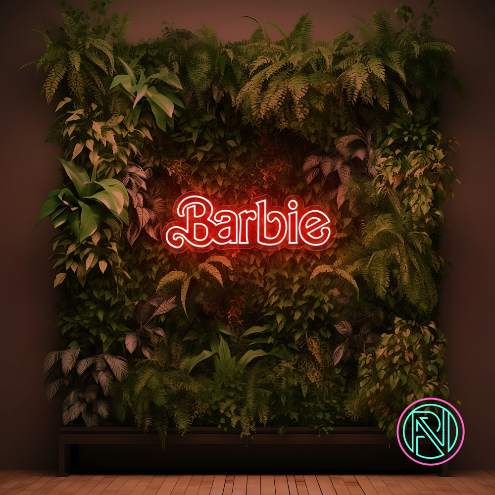 Gjør lokalene dine lekne og uimotståelige med 'barbie' originale led-neonskiltet. Perfekt for å piffe opp rommet med en leken sjarm. Velg en farge som matcher din stil og skap en unik atmosfære.