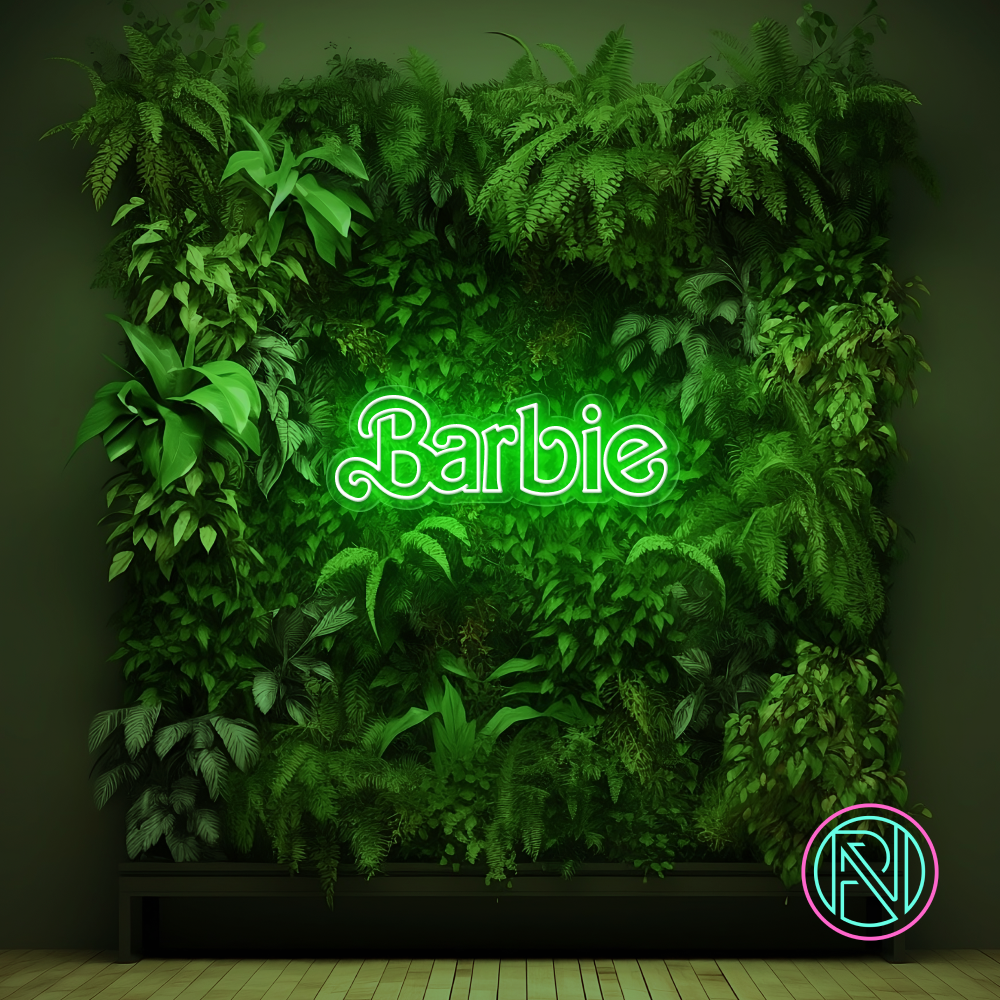 Gjør lokalene dine lekne og uimotståelige med 'barbie' originale led-neonskiltet. Perfekt for å piffe opp rommet med en leken sjarm. Velg en farge som matcher din stil og skap en unik atmosfære.