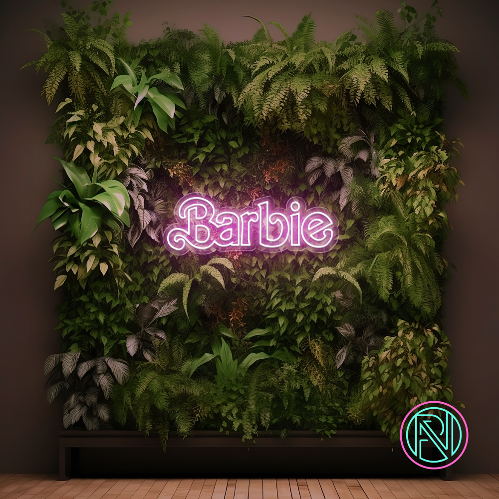 Gjør lokalene dine lekne og uimotståelige med 'barbie' originale led-neonskiltet. Perfekt for å piffe opp rommet med en leken sjarm. Velg en farge som matcher din stil og skap en unik atmosfære.
