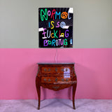 "FUCK WAR" Spegel med Led neonskylt.