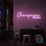 Skap en luksuriøs atmosfære med vårt 'champagne room' led neonskilt. Velg mellom et spekter av farger for å tilpasse det etter ditt personlige preg. Dette led-skiltet er ideelt for å gi et snev av eleganse til rommet, perfekt for private rom eller moderne forretningslokaler.