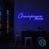 Skap en luksuriøs atmosfære med vårt 'champagne room' led neonskilt. Velg mellom et spekter av farger for å tilpasse det etter ditt personlige preg. Dette led-skiltet er ideelt for å gi et snev av eleganse til rommet, perfekt for private rom eller moderne forretningslokaler.
