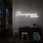 Skap en luksuriøs atmosfære med vårt 'champagne room' led neonskilt. Velg mellom et spekter av farger for å tilpasse det etter ditt personlige preg. Dette led-skiltet er ideelt for å gi et snev av eleganse til rommet, perfekt for private rom eller moderne forretningslokaler.