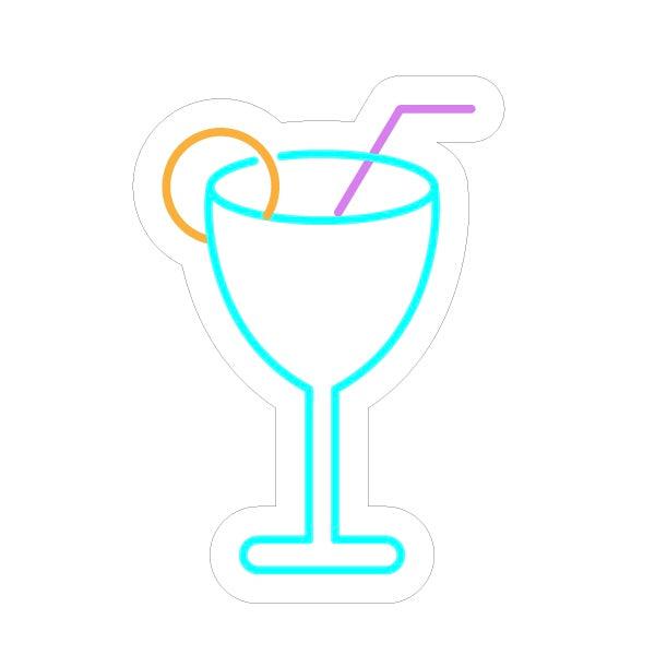 Skap en livlig stemning med vårt led neonskilt 'cocktails'. Dette stilige skiltet er utformet for å gi en moderne og innbydende følelse til enhver innendørs setting. Med sin isblå, hot pink og gullgule fargekombinasjon, vil dette skiltet garantert fange oppmerksomheten og skape den rette atmosfæren for avslapping og sosialt samvær.