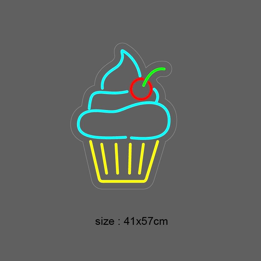 Gi virksomheten din et søtt løft med vår 'cupcake' led neonskilt. Dette skiltet er ideelt for kafeer, bakerier, eller for å legge en kreativ touch til ethvert rom. Med lekne farger og iøynefallende design vil dette neonskiltet garantert fange kundenes oppmerksomhet og skape en varm, innbydende følelse.