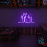 Skap en dynamisk og engasjerende atmosfære med vårt 'flasker' led neonskilt. Dette skiltet er perfekt for forretninger og industri, og leverer et iøynefallende design som fanger kundenes oppmerksomhet. Med mulighet til å velge i et spekter av farger, kan du tilpasse skiltet for å matche din bedrifts estetikk og stil.