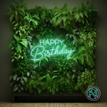 Feire en spesiell dag med stil med vårt 'happy birthday' led-neonskilt. Dette skiltet kombinerer moderne led-teknologi med klassisk neonestetikk for å skape den perfekte stemningsfulle feiringen. Velg din favorittfarge for å skreddersy utseendet og lyse opp bursdagsfesten med et personlig preg.