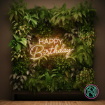 Feire en spesiell dag med stil med vårt 'happy birthday' led-neonskilt. Dette skiltet kombinerer moderne led-teknologi med klassisk neonestetikk for å skape den perfekte stemningsfulle feiringen. Velg din favorittfarge for å skreddersy utseendet og lyse opp bursdagsfesten med et personlig preg.