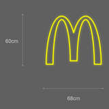"M" Led neonskylt.