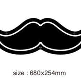 "Mustasch" LED NEONSKYLT. 