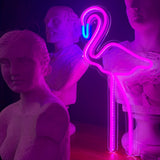 "Flamingo" Led Neonskylt. Rosa.