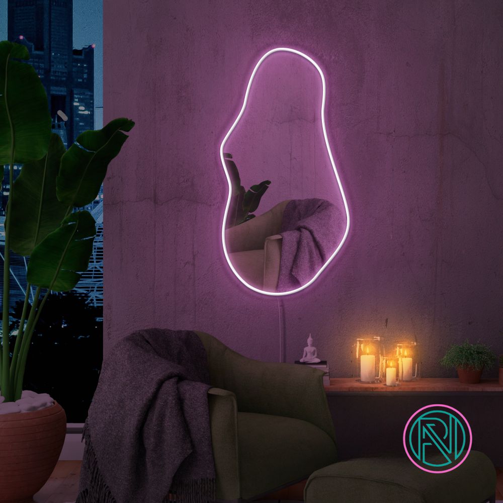 "Trendy" Spegel. Led neonskylt.