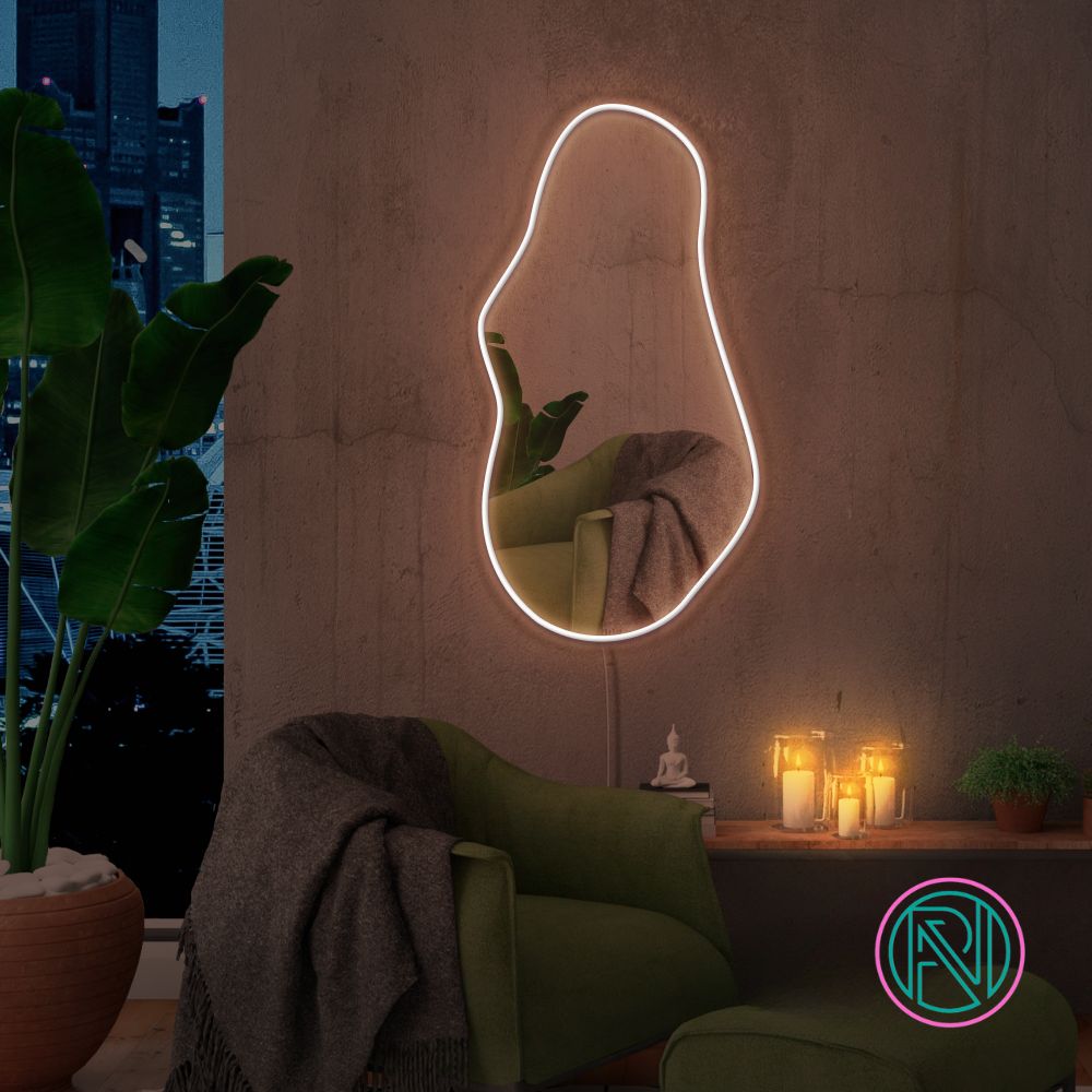 "Trendy" Spegel. Led neonskylt.