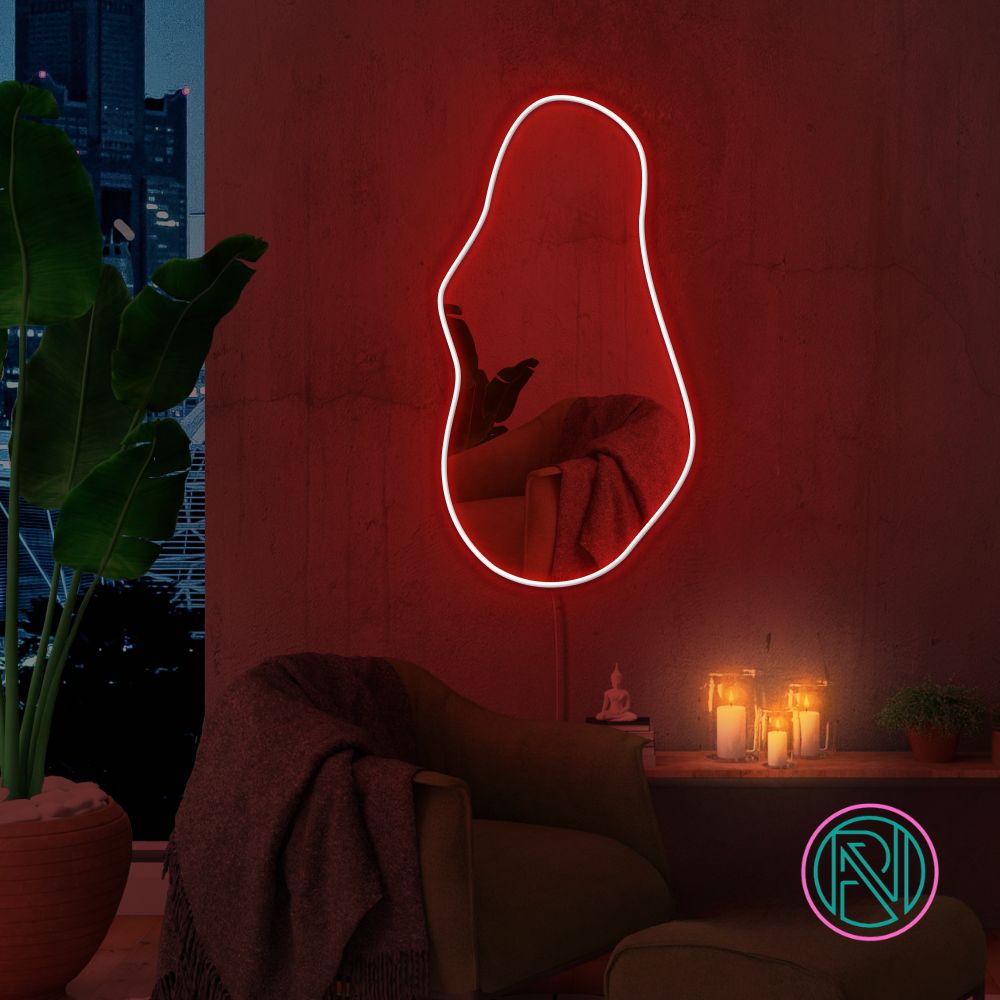 "Trendy" Spegel. Led neonskylt.