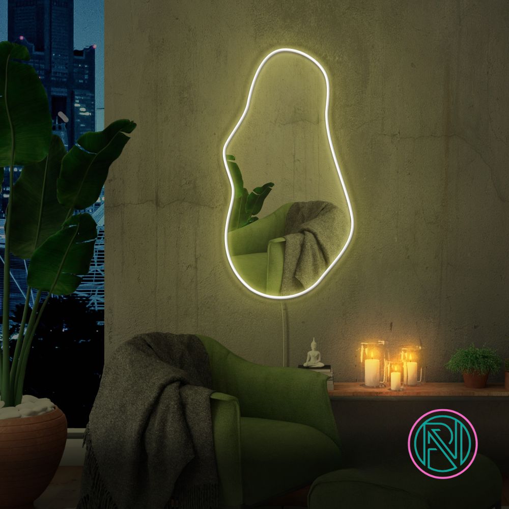 "Trendy" Spegel. Led neonskylt.