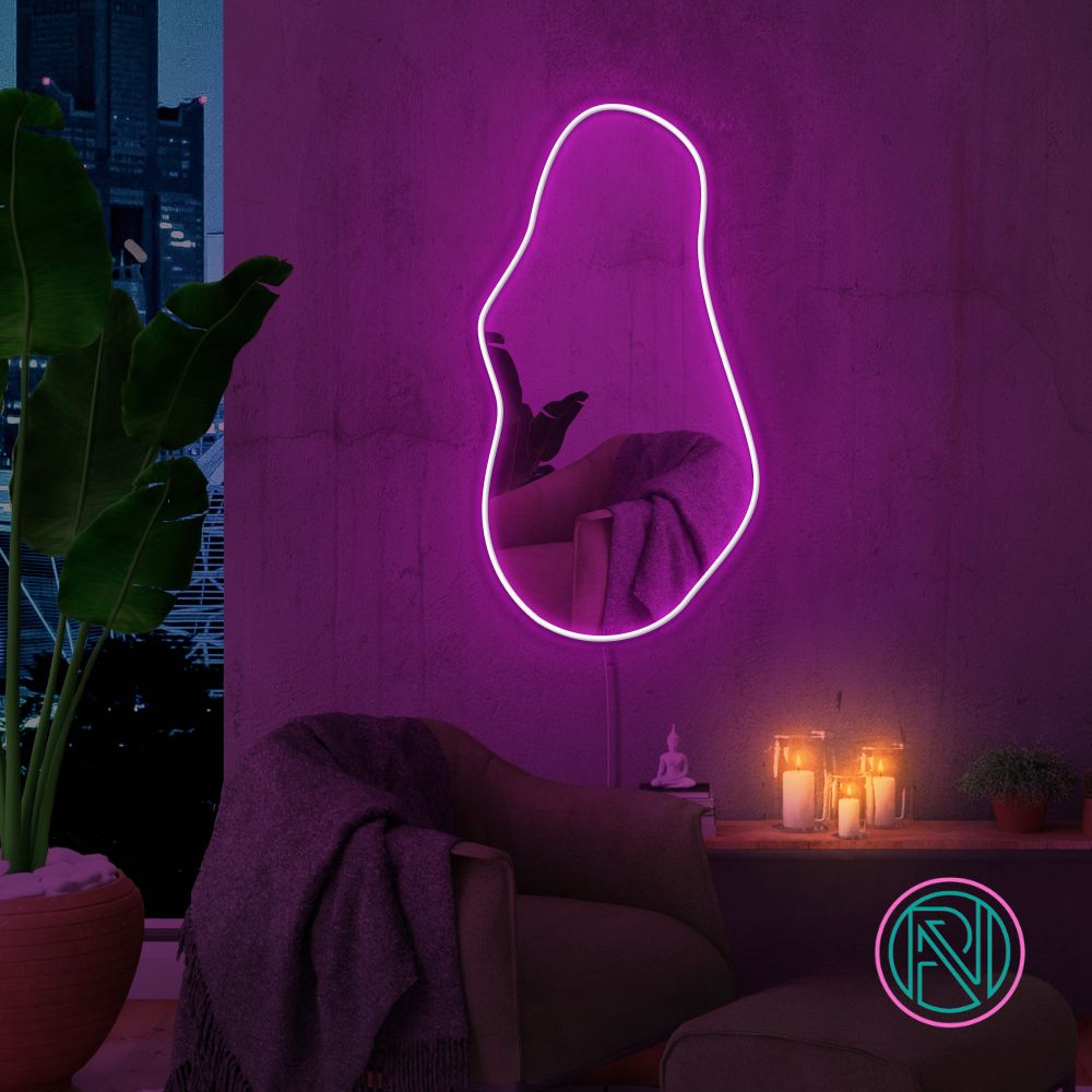 "Trendy" Spegel. Led neonskylt.