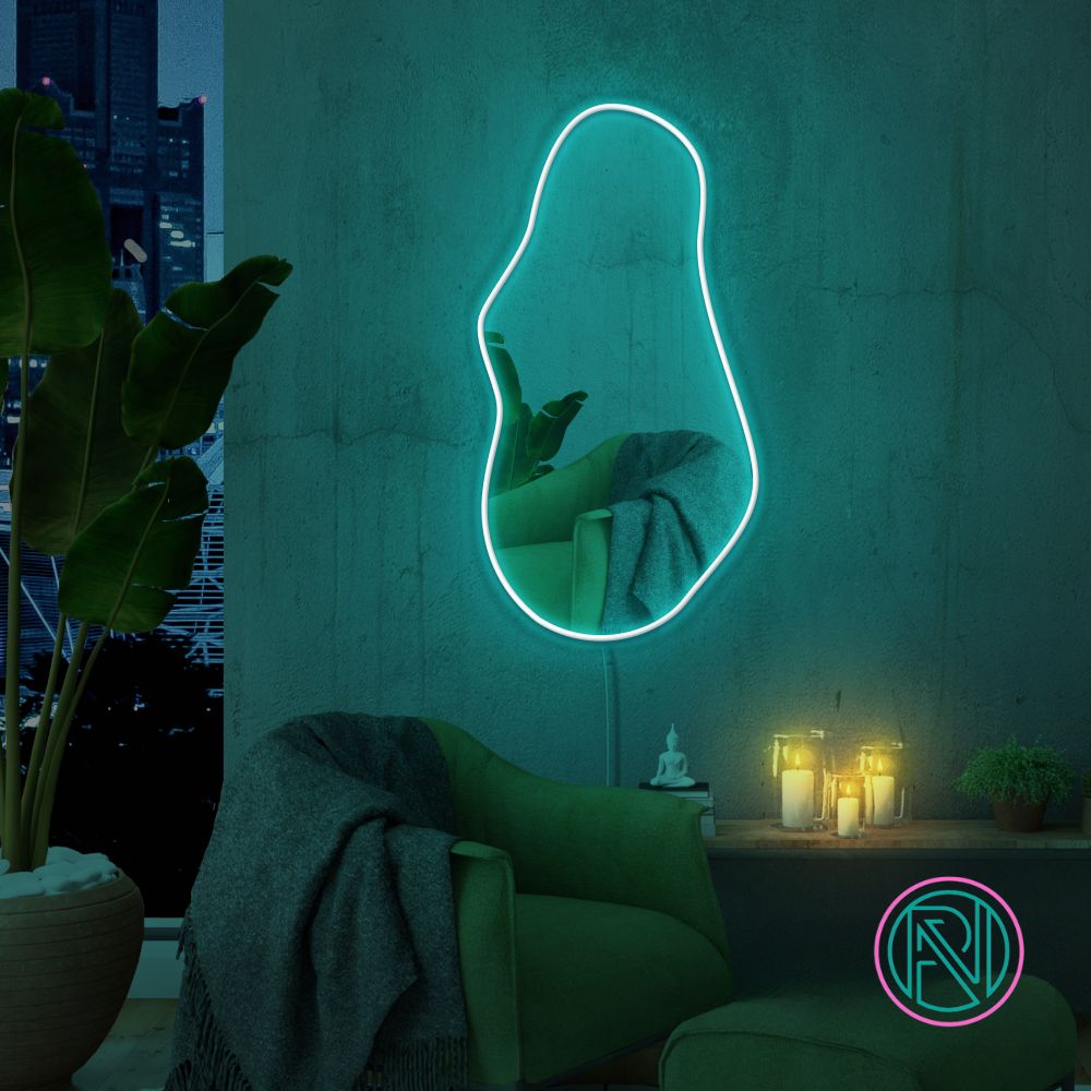 "Trendy" Spegel. Led neonskylt.