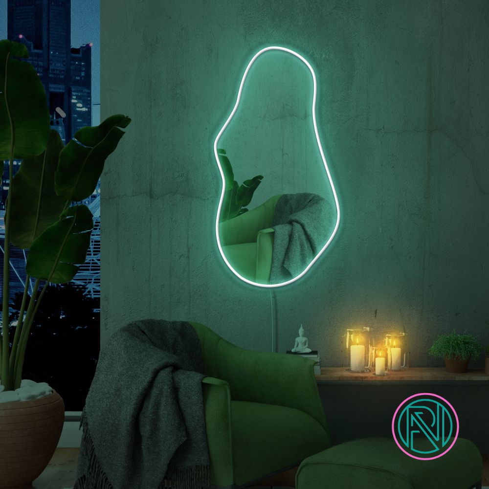 "Trendy" Spegel. Led neonskylt.
